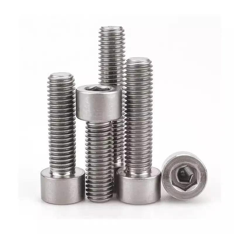 

TA2 Titanium Hexagon Socket Cap Head Screws Allen Bolts DIN912 M1 6 M2 M3 M4 M5 Sizes Corrosion Resistant High Strength Fastener
