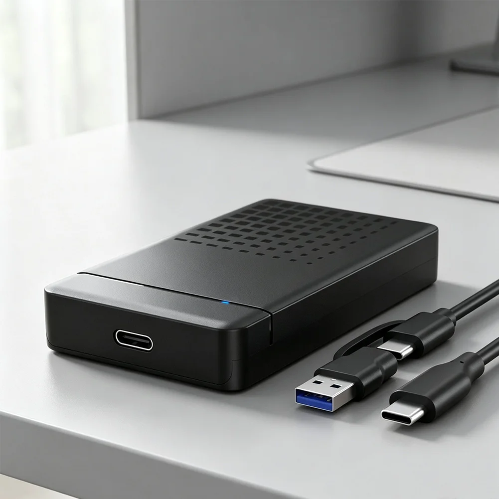 USB 3.1 To MSATA Tool-Free External Hard Drive 6Gbps High-speed Transmission Adapter External Hard Disk Case For Laptop Computer