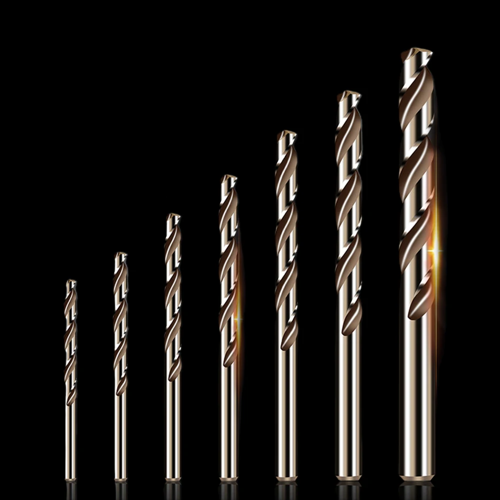 

10Pcs Set 1-6mm/1-3mm Twist Drill Bits High-speed Steel M35 Cobalt Drills For Metal/Stainless Steel/aluminum Drilling Cutter