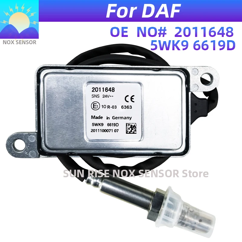 5WK96619D 5WK96619C 2011648 1793378 1836059 6PN358186071 Nitrogen Oxygen Sensor 24V For DAF Truck Nox Sensor