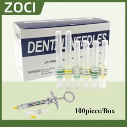 100piece/Box Dental consumables Disposable Premium Dental Plastic Hub Needles in Perforated 30G Length 0.3x16/21/32mm