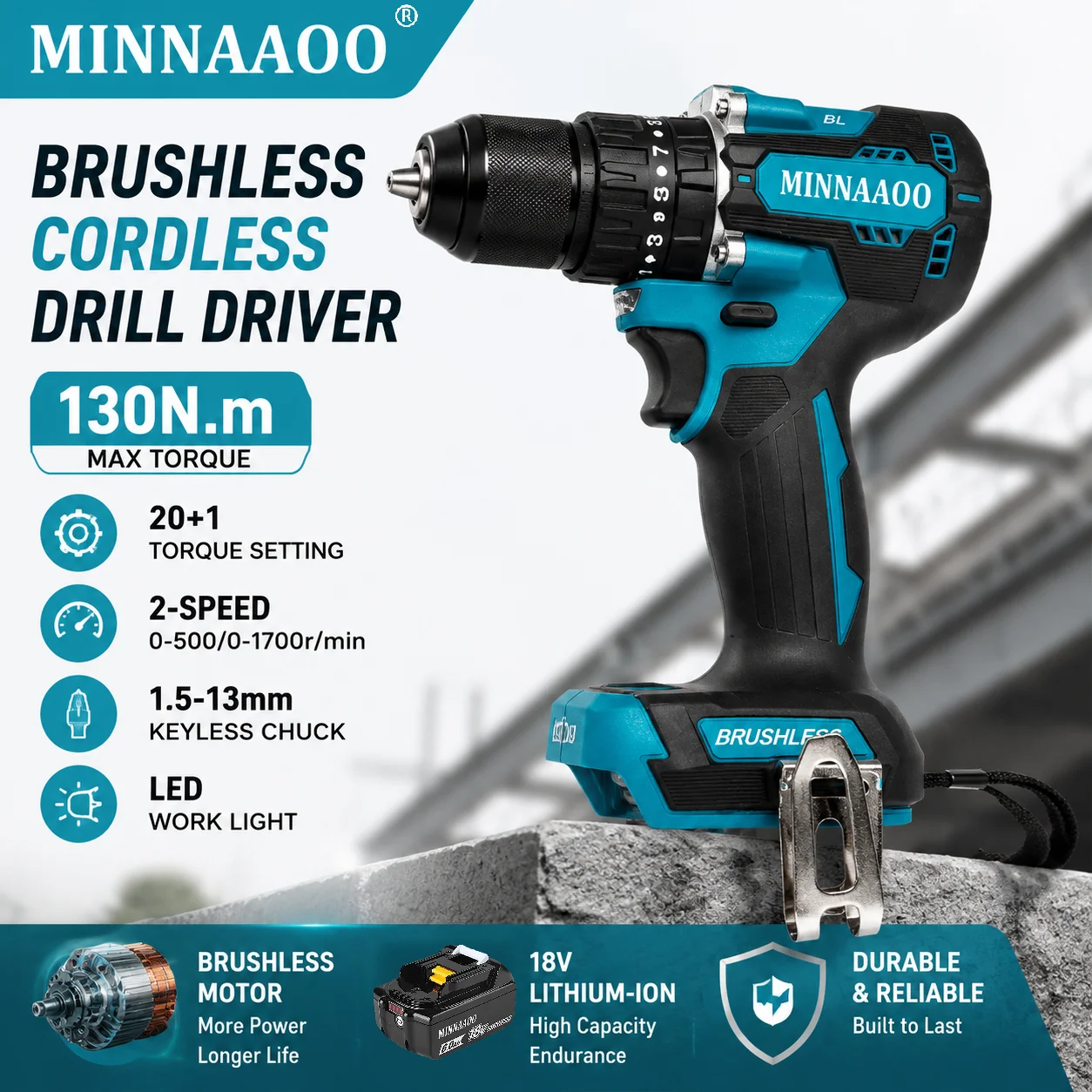 Для аккумулятора MAKITA 18V LXT 6.0Ah, литий-ионный перезаряжаемый аккумулятор, заменяющий оригинальный аккумулятор для беспроводных инструментов.