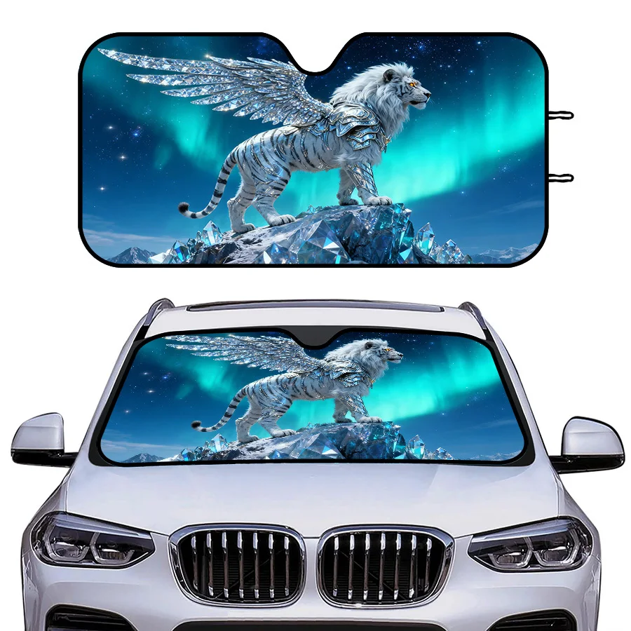 Multi-Functional Foldable Car Windshield Sunshade, 3 Sizes, Fits Windshield, Blocks UV Rays, Keeps Car Cool For Summer Parking,