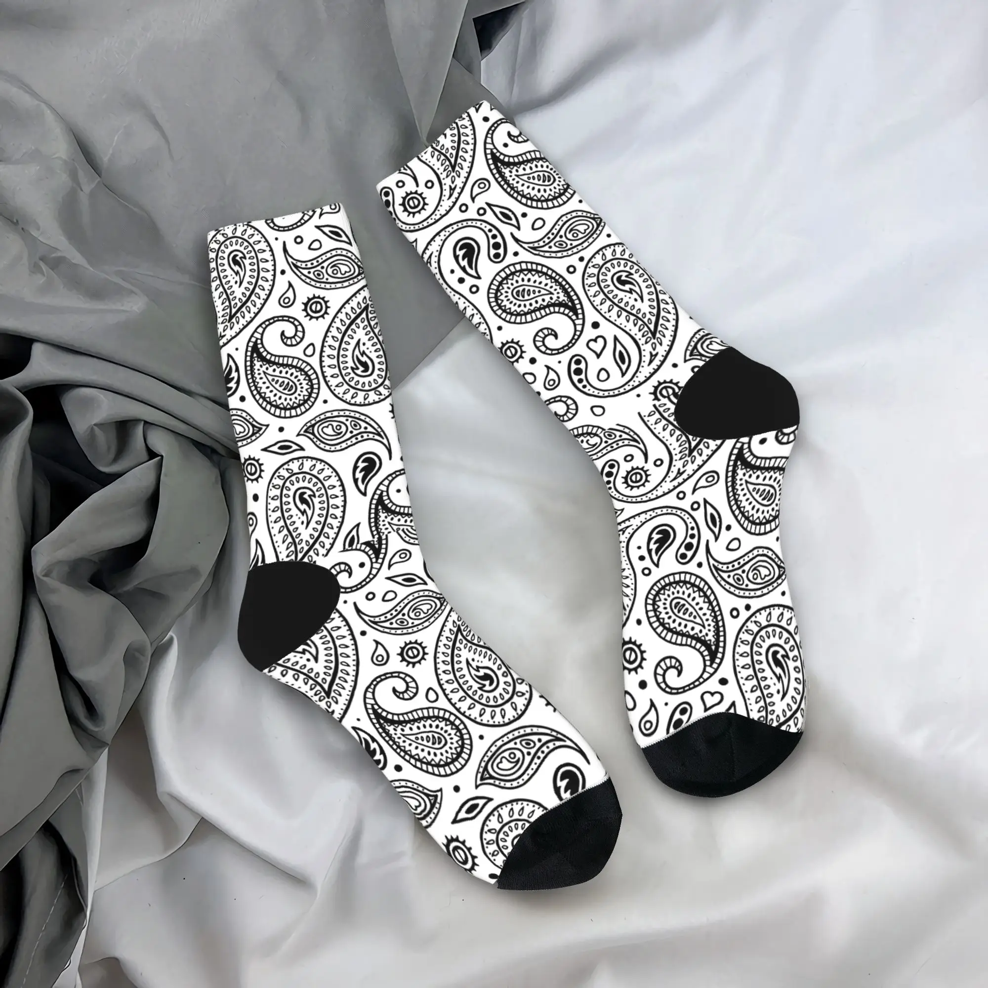 

Носки с узором пейсли (11), дизайнерские, нескользящие, для пар, дышащие, зимние, модные, для бега и спорта