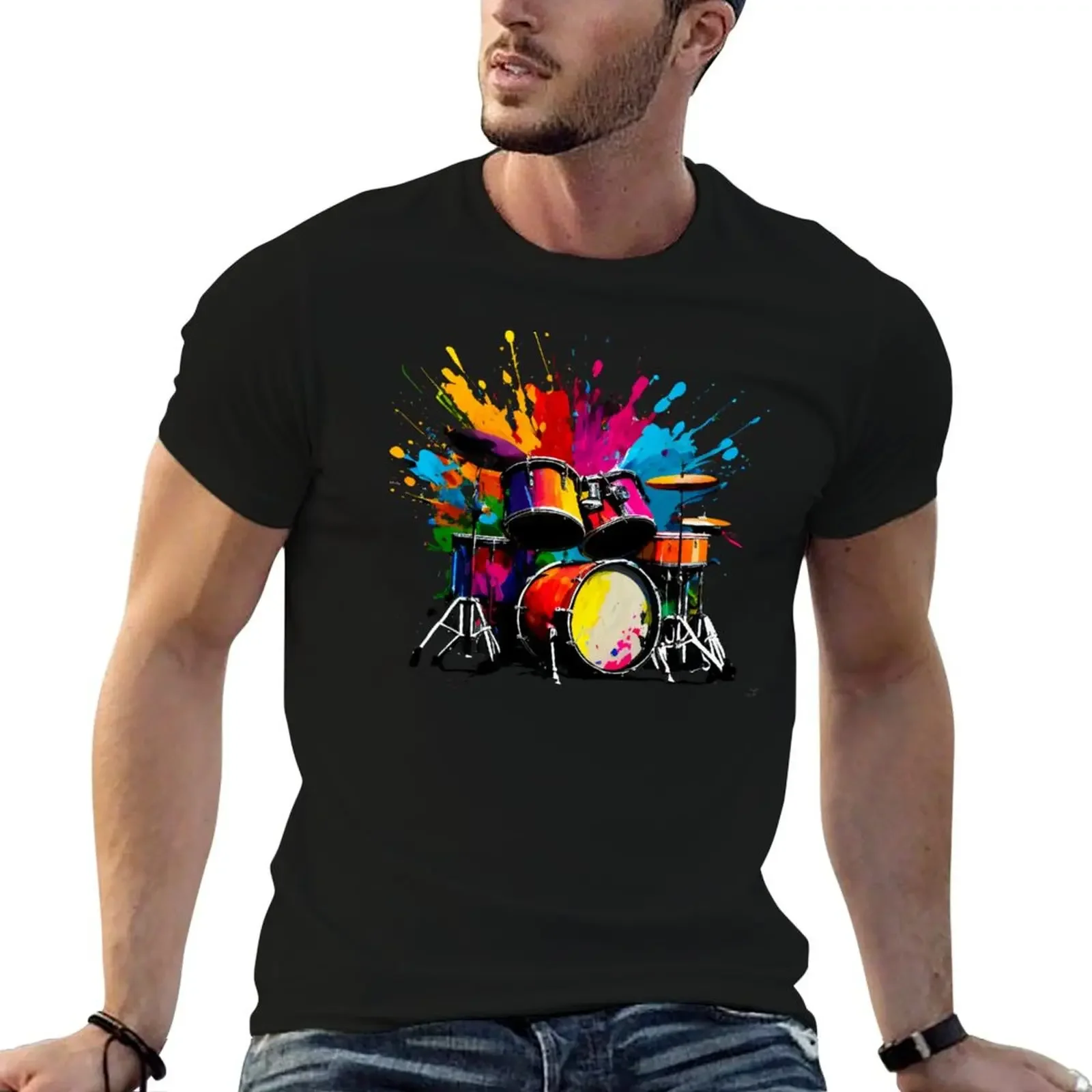 

Drumset T-Shirt shirts graphic basketball graphic tees anime clothes t shirts for men pack