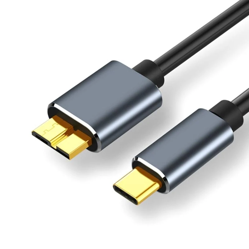 USB C Micro B Cable USB3.0 Cable Male to Male Data Cable 5GB HDD for Case SSD Co Best Sale
