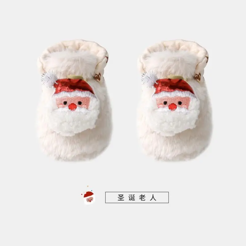 Baby Christmas Stockings Thick Winter Cute Infant Sock Booties Warm Footwear Gift Holiday Outing Little Baby Kawaii Fashion