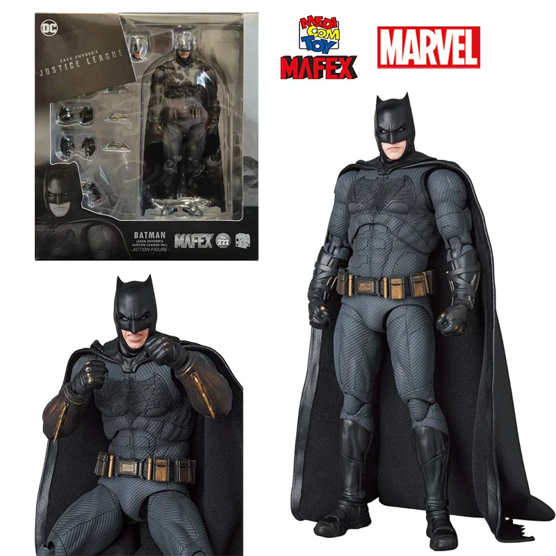 Medicom Toy Mafex 222 Batman Jack Snyder's Justice League Ver. 16Cm Original Action Figure Model Toy Birthday Gift Collection