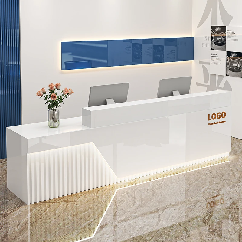 *Modern Stylish White Luxury Salon Reception Desk for Building Lobby (CZ004)