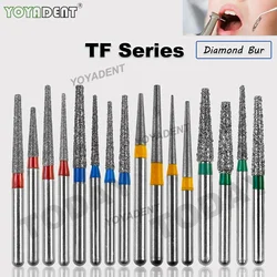TF Type Dental Diamond Burs Dentistry Drill FG 1.6mm Polishing Teeth For High Speed Handpiecess Dentistry Tools 10pcs/Pack