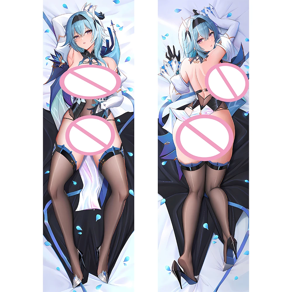 Eula Lawrence Dakimakura Anime Otaku Genshin Impact Game Hugging Body Pillow Case Throw Pillow Cover Peachskin Bedding Decor