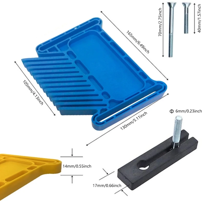 Featherboard โต๊ะเลื่อยเราเตอร์เครื่องไสโต๊ะ Jointer ไม้ Pushers ช่วยลด Kickbacks เพิ่มความปลอดภัยสำหรับงานไม้