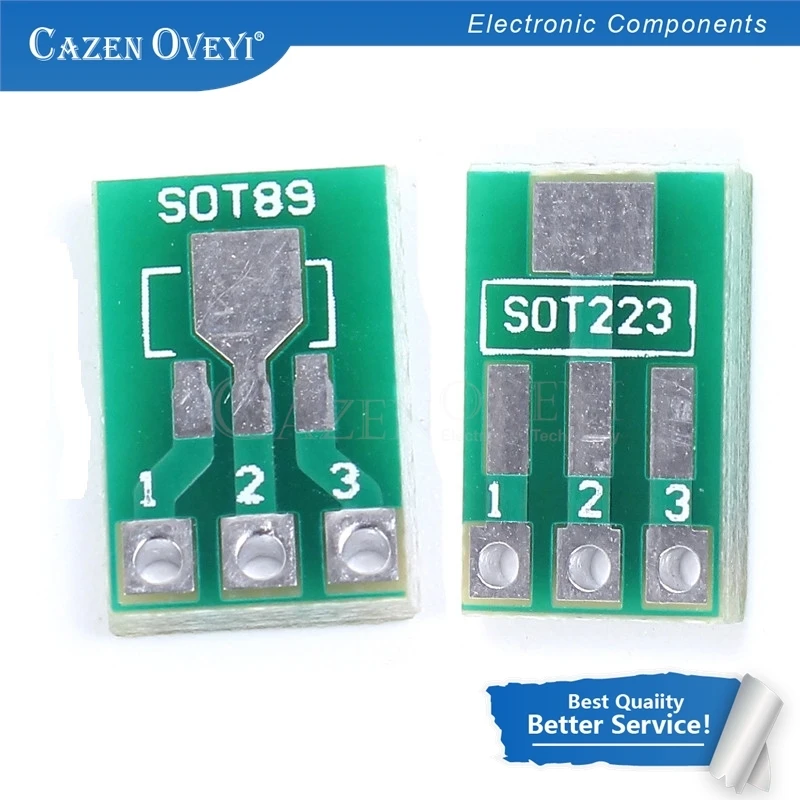 20pcs/lot SOT89 SOT223 to DIP PCB Transfer Board DIP Pin Board Pitch Adapter keysets In Stock