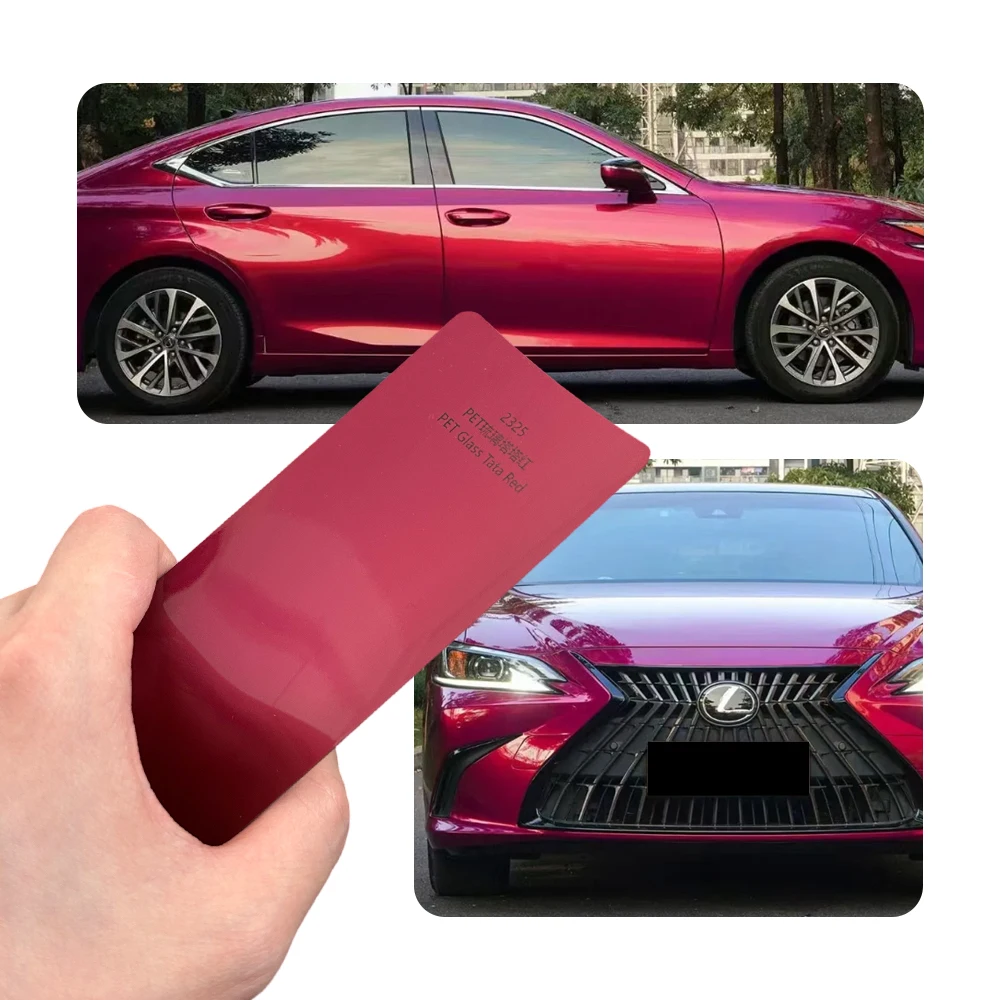 Car Vinyl Wrap Roll 1.52X18M - Super Bright Glazed Tata Red Full