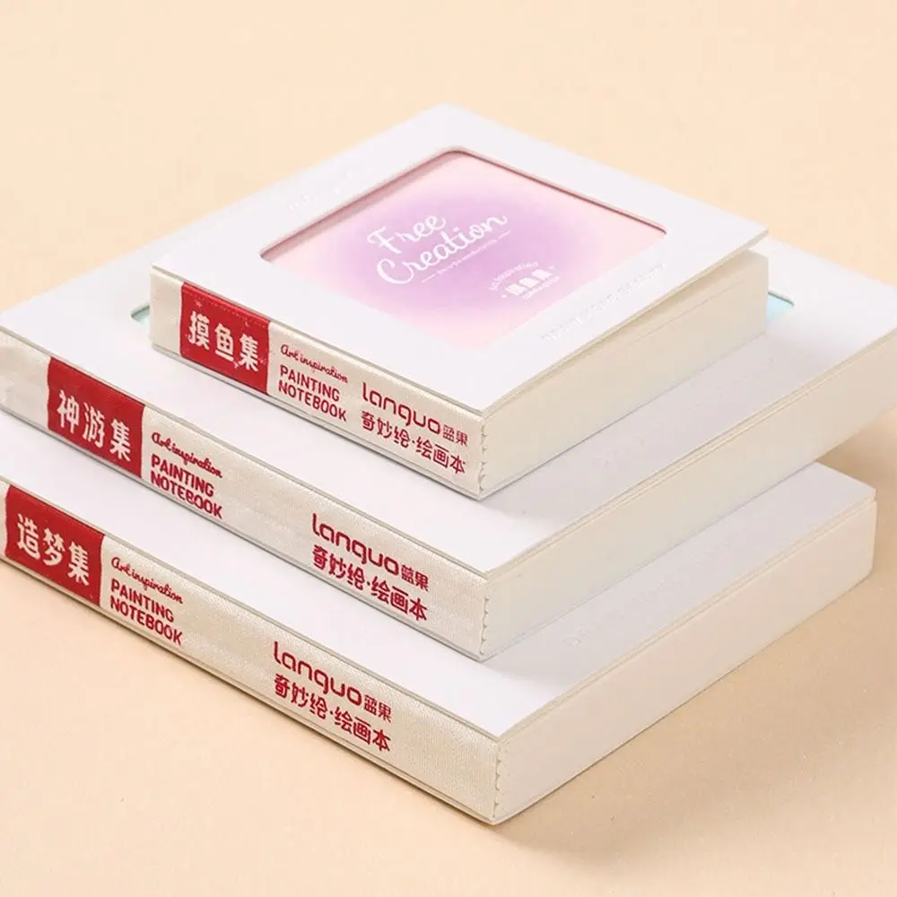 Quaderno da disegno in cartone spesso fai-da-te Ispirazione strappabile Record Sketchbook 48 fogli Libro di pittura Pennarello acrilico