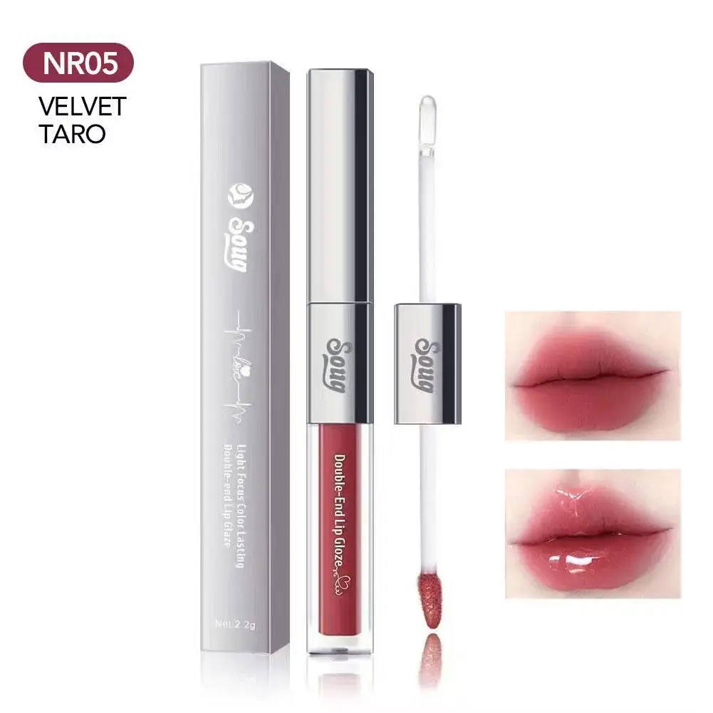 1pcs 3 In 1 Matte Lipglaze Lip Liner Moisturize Clear Lip Oil Set Cosmetics Waterproof Long lasting Plumer Mirror Lips Gloss