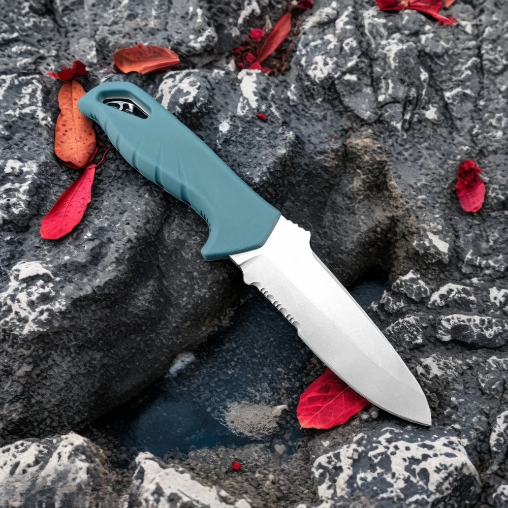 

Нож с фиксированным клинком BM 18040 EDC, сталь D2, рукоять из нейлонового волокна, для охоты, исследований, самообороны, с ножнами