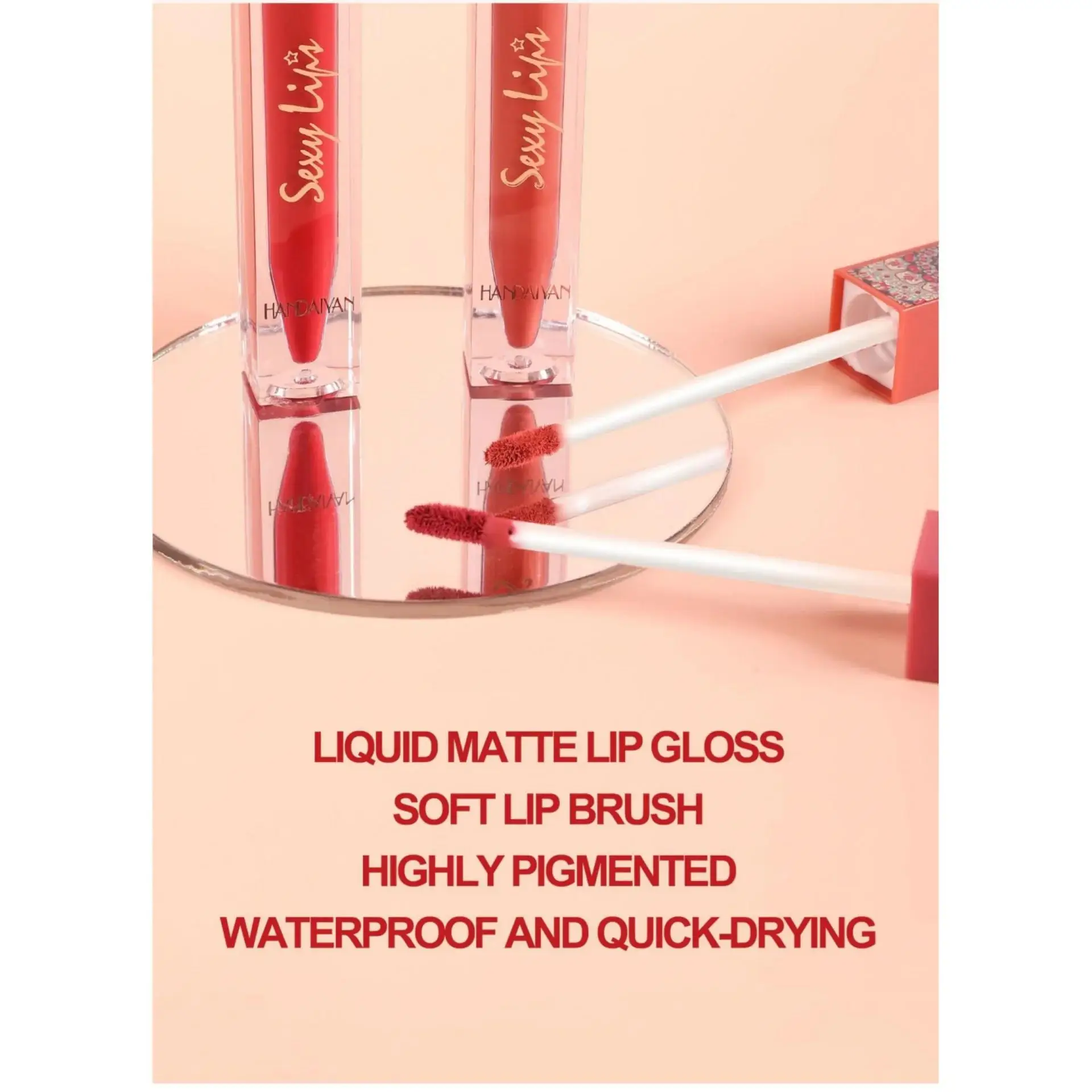 Lápiz labial líquido bohemio en tono tierra, 6 colores, mate, resistente al agua, textura de arcilla de terciopelo de larga duración, maquillaje de labios antiadherente