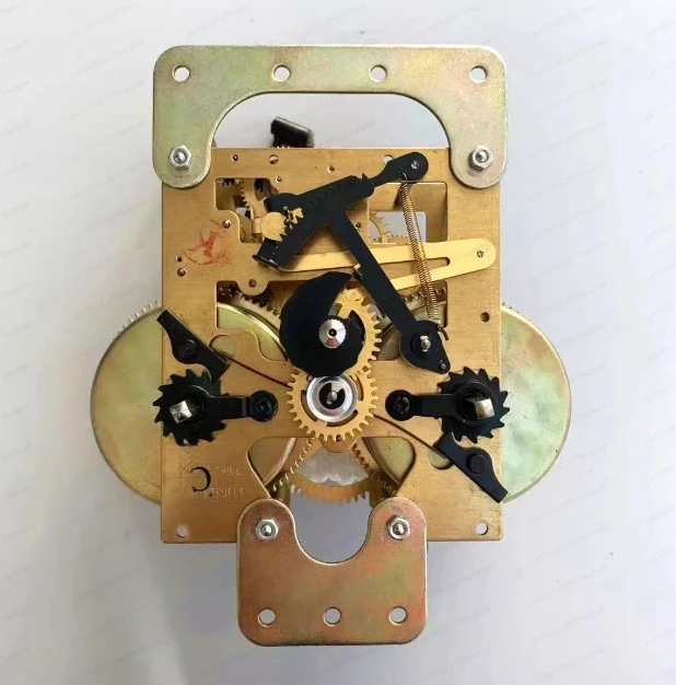 Pure Copper Movement Wall Clock – Vintage Mechanical Clock with Pendulum, Wind-Up Chime & Maintenance Accessories