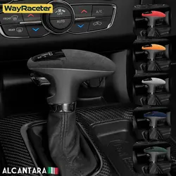 Alcantara Wrap ABS LHD & RHD Car Gear Shift Knob Cover For Dodge Charger 2015 2016 2017 2018 2019 2020 2021 2022 2023 2024