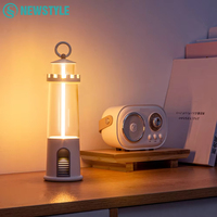 Retro Lighthouse Night Light Cordless Lantern Table Lamp Portable Camping Lantern Dimming Sleep Light Bedroom Decor Gift