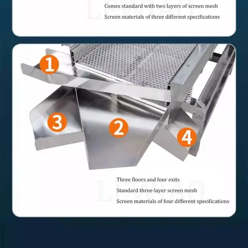 Automatic Linear Vibrating Screen Sand Vibrating Sieve Stone Sieve For Grain And Nuts
