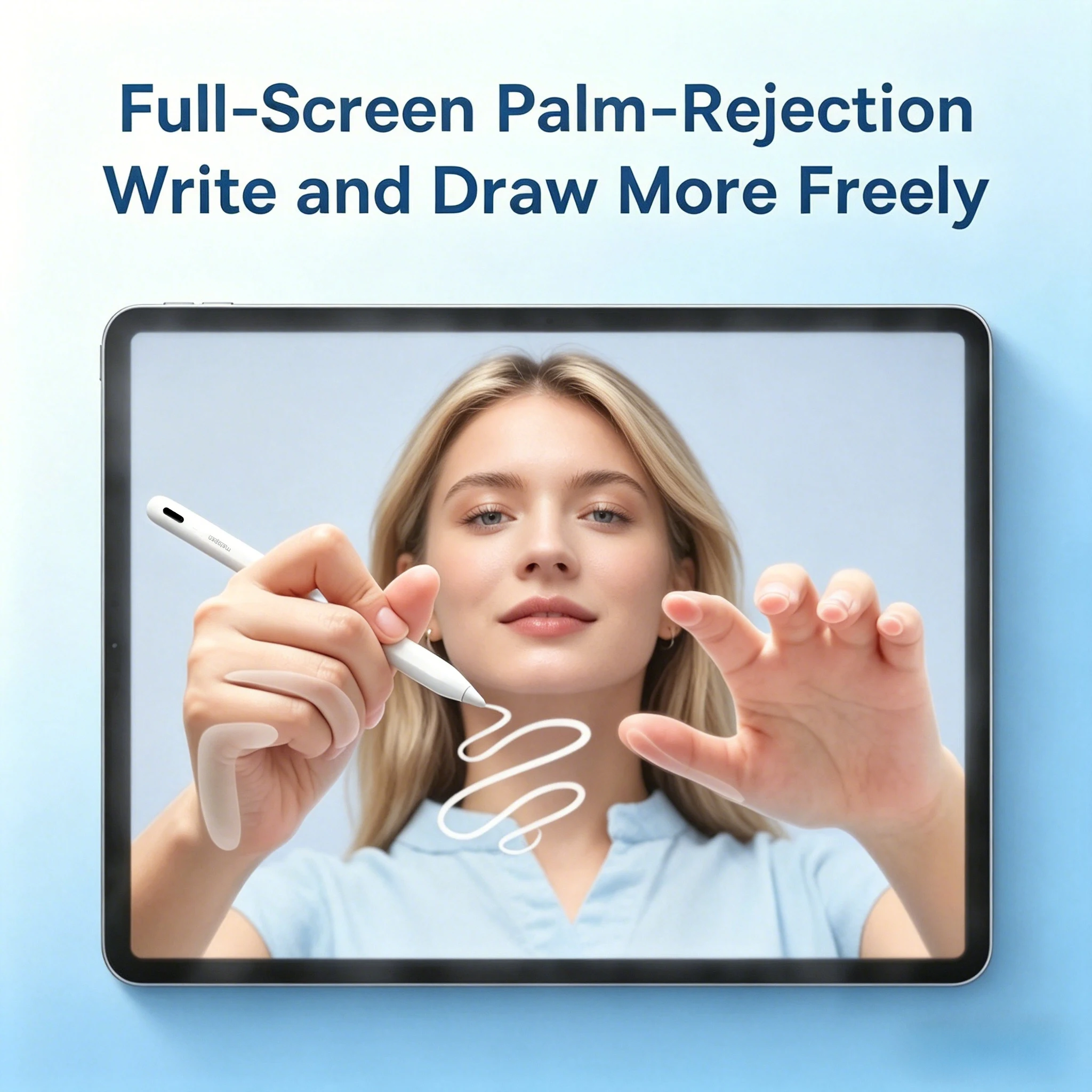 MetaPen A8 Stylus Pen For Apple Pencil with Palm Rejection Tilt For iPad Pencil 2018–2026 iPad Pro 11 12.9 Air 6 A8 Air 13 M5 M4 view 2