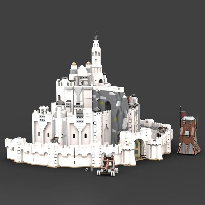 4337 pçs moc a cidade branca hobbit e senhor modelo blocos de construção arquitetura montar presentes natal diy crianças brinquedos aniversário