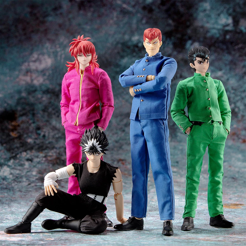 Great Toys GT Dasin YuYu Hakusho  1/12 Yuusuke Urameshi Kurama  Movable PVC Action Figure Model Toys For Boy