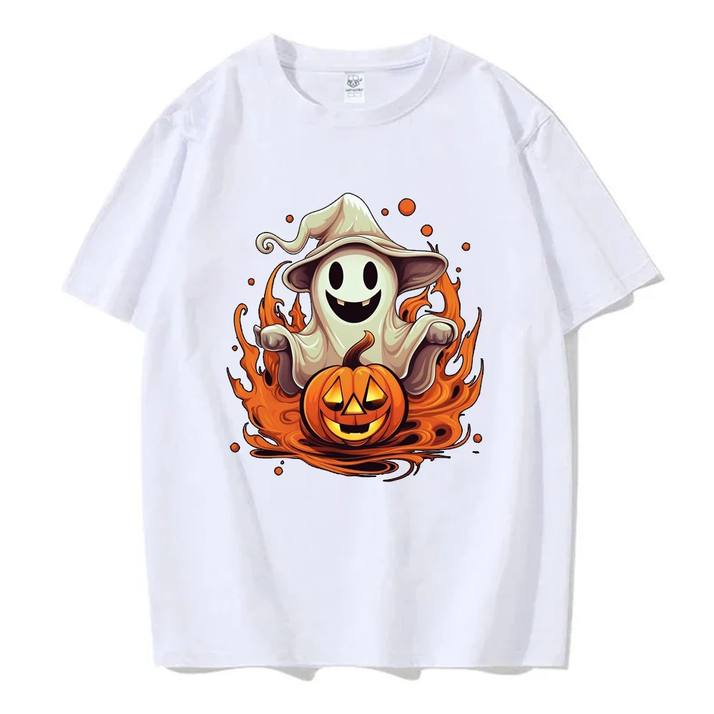 Happy Halloween Trick or Treat T-shirt Cute Jack-O-Lantern Witch Ghost Spider Halloween Cat Human Skeleton Man Woman Best Gift