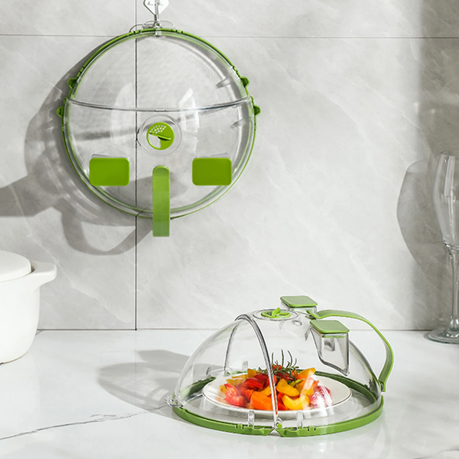 Microwave Splatter Cover with Water Steamer Clear Microwave Lid with Handle and Vent Cookware Lid Kitchen Essentials Gadgets