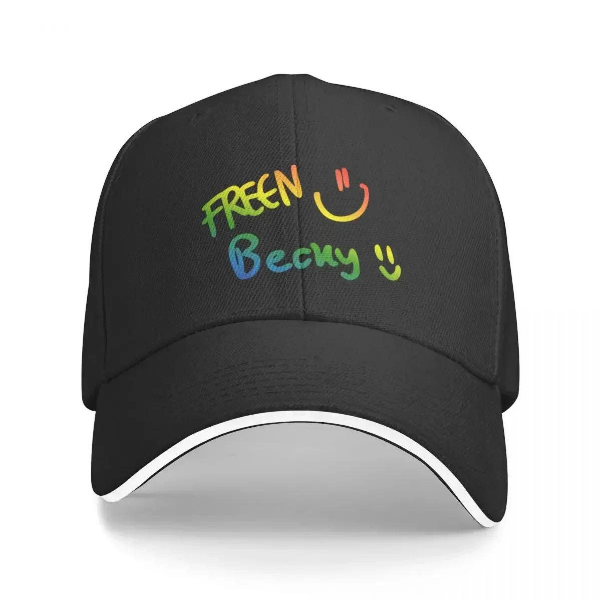 Freenbecky Rainbow Signature Hats Beckfreen LGBT Pride Baseball Cap  Wild Ball Hat Women's Beach Visor Men's