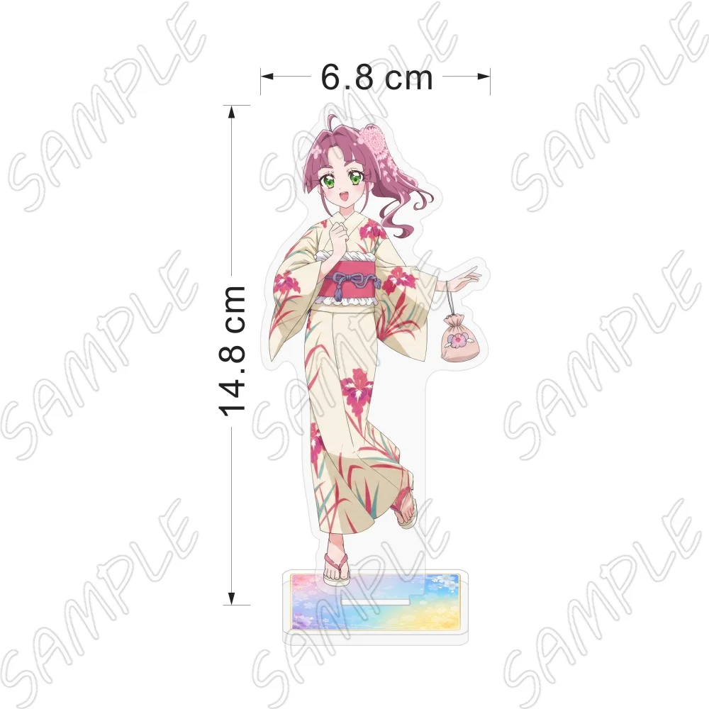 Anime Star Detective Precure! Acrylic Stand Figure 15cm Kawaii Yukata Summer Festival Model Plate Standee Desktop Decor Keychain