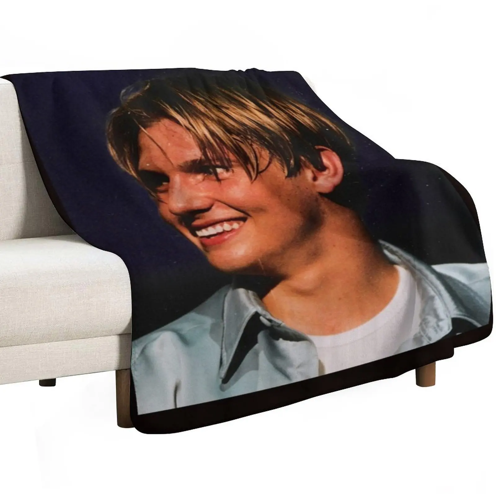 Nick Carter - Poster Throw Blanket Flannels For Decorative Sofa Baby Loose Bed linens Blankets