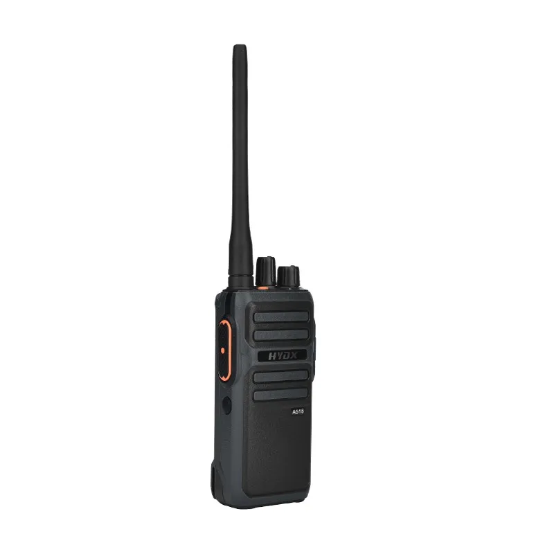 HYDX A518 2W UHF Two Way Radio Long Standby Time VOX Scrambler 16CH Handheld Walkie Talkie for Construction Warehouse Hotel