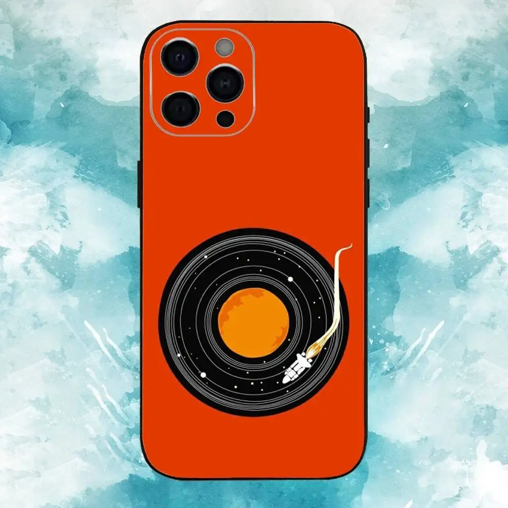 DJ A-Art Vinyl Record   Phone Case For iPhone17,16,15,14,13,12,11 Plus,Pro Max Soft Black Cover