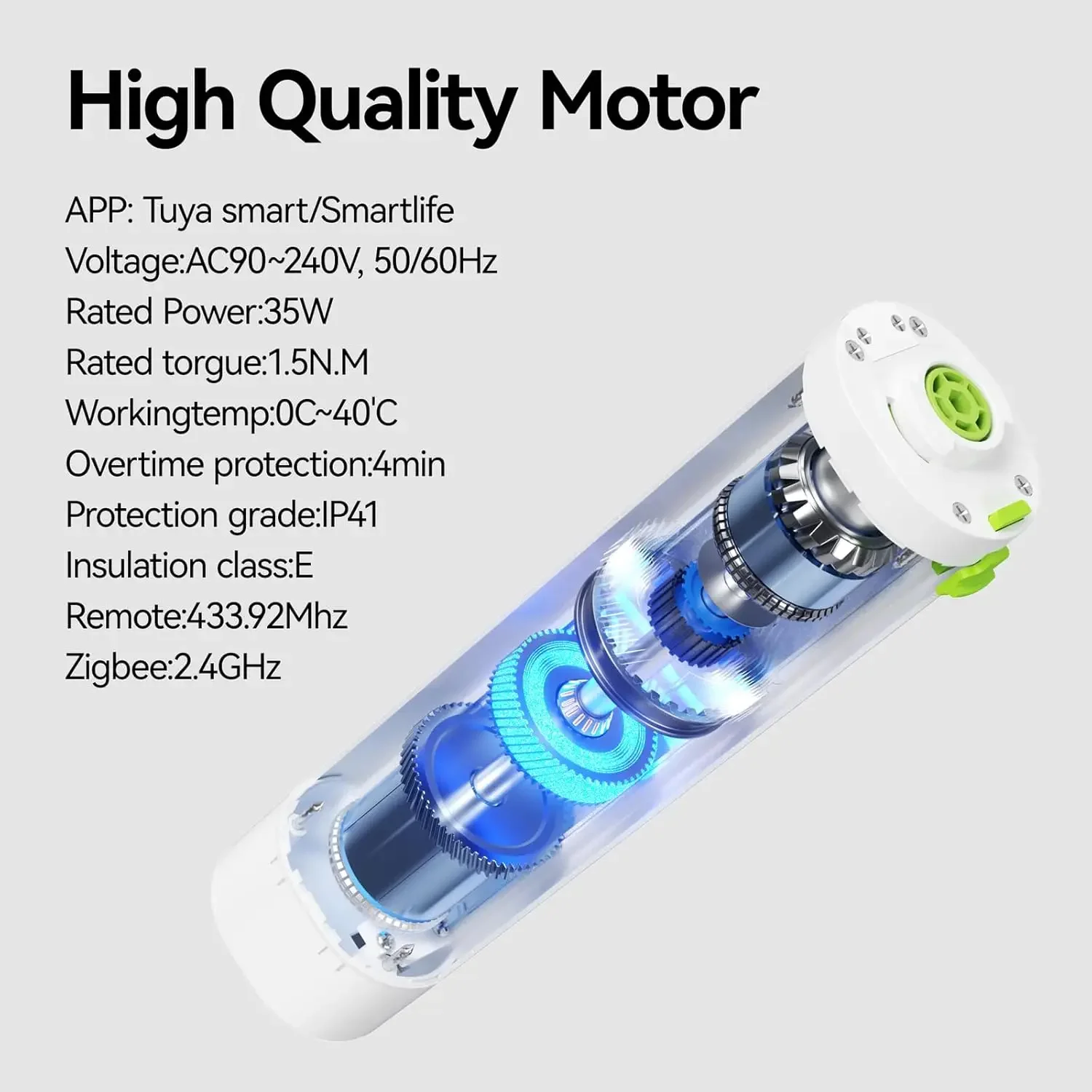 Smart Curtains System, Electric Curtain Track with Automated Rail, Motorized Curtain Rod with Remote Control, Works with Alexa G
