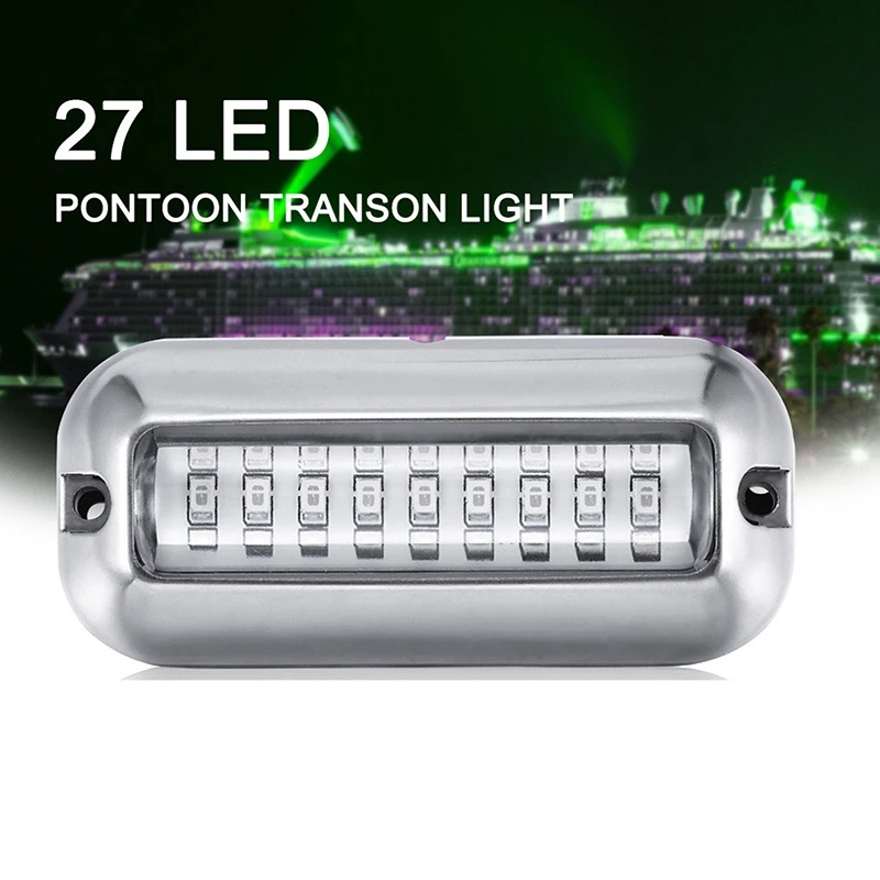 

42 LED Yacht Lights Underwater Boat Transom Light Stainless Steel Pontoon Waterproof Lamp Marine Hardware Boat Yacht Taillights