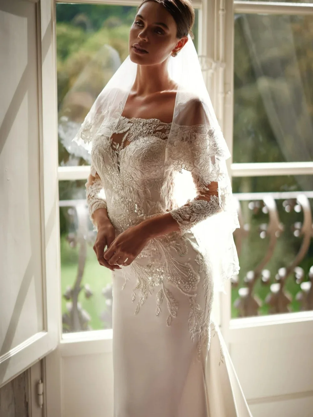 Flavinke индивидуальное платье невесты-русалки с блестками и жемчугом, свадебное платье с открытыми плечами, без бретелек, Robe De Mariée 2025