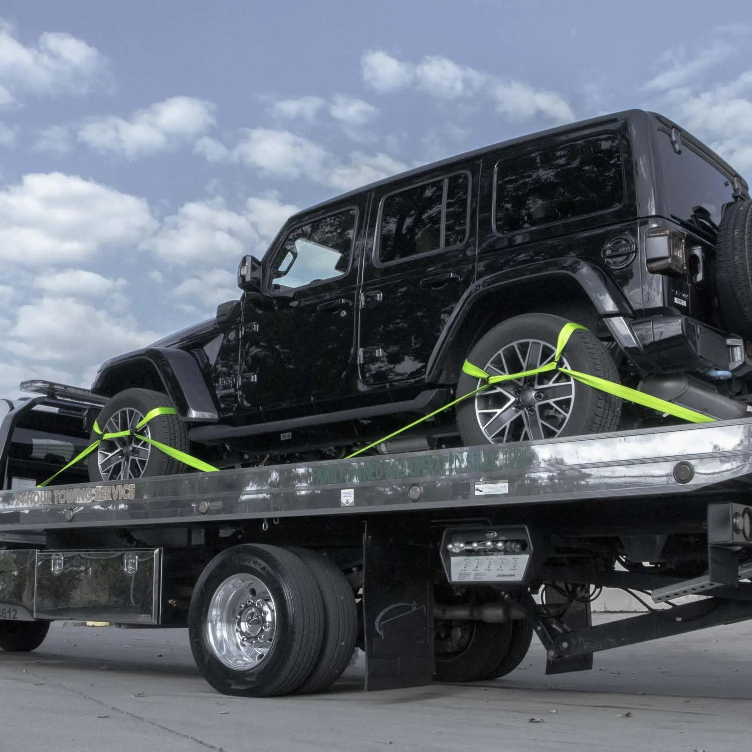 高品質10000ポンド車軸ストラップタイダウン、タイヤホイール貨物固定ベルト、ポリエステル製スナップフックDリング付き、輸送用