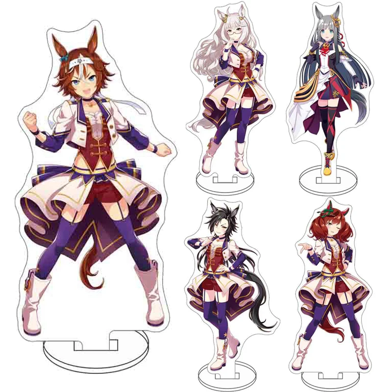 16CM Anime ‌Game Uma Musume Pretty Derby‌ Figure ‌Maruzensky Biwa Hayahide Air Shakur Manhattan Cafe Acrylic Stand Cos Ornaments