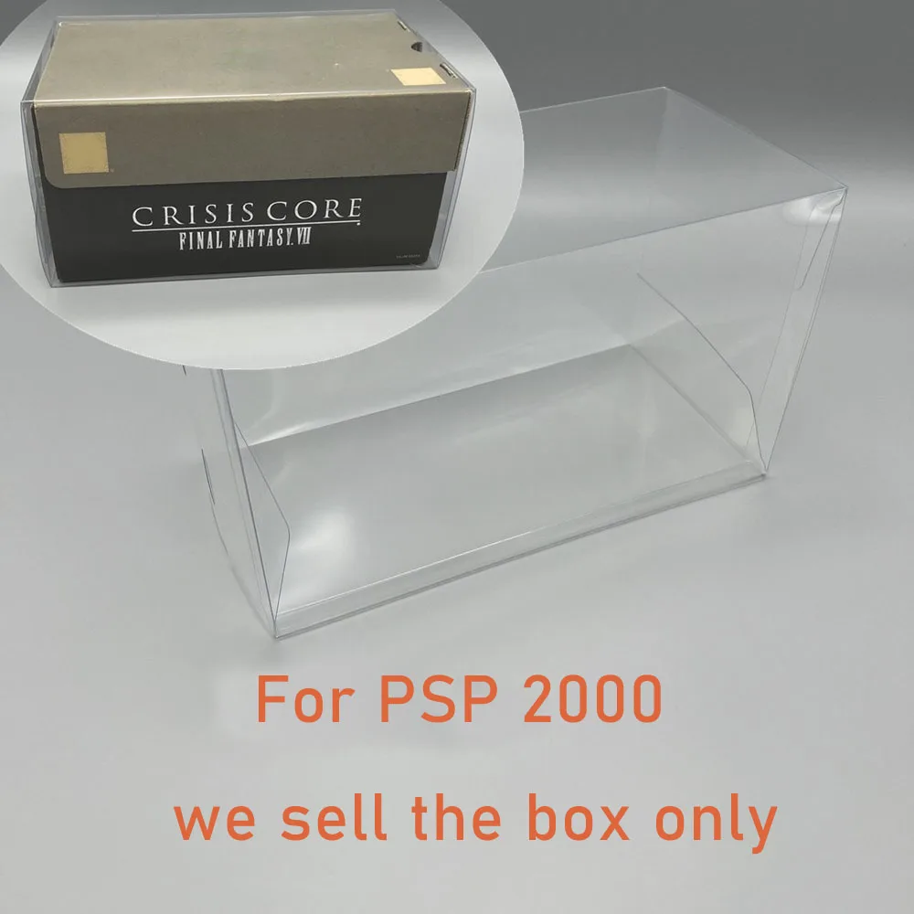 Clear transparent Game box For PSP 2000 Protector Case For Crisis Core: Final Fantasy VII Limited plastic PET Protector cover