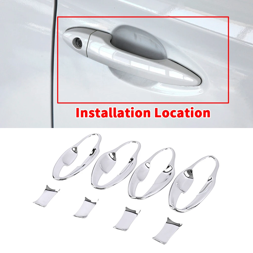 

Chrom Door Handle Bowl Cover For Lifan X50 Anti Scratch Protective Caps Decor Sticker