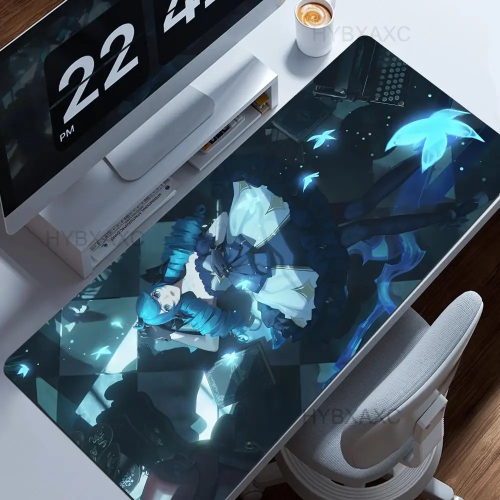

League of Legends Gwen game Beautiful patternsOffice Computer Desk Mat Table Keyboard Big Mouse Pad Laptop Cushion Nonslip Decor
