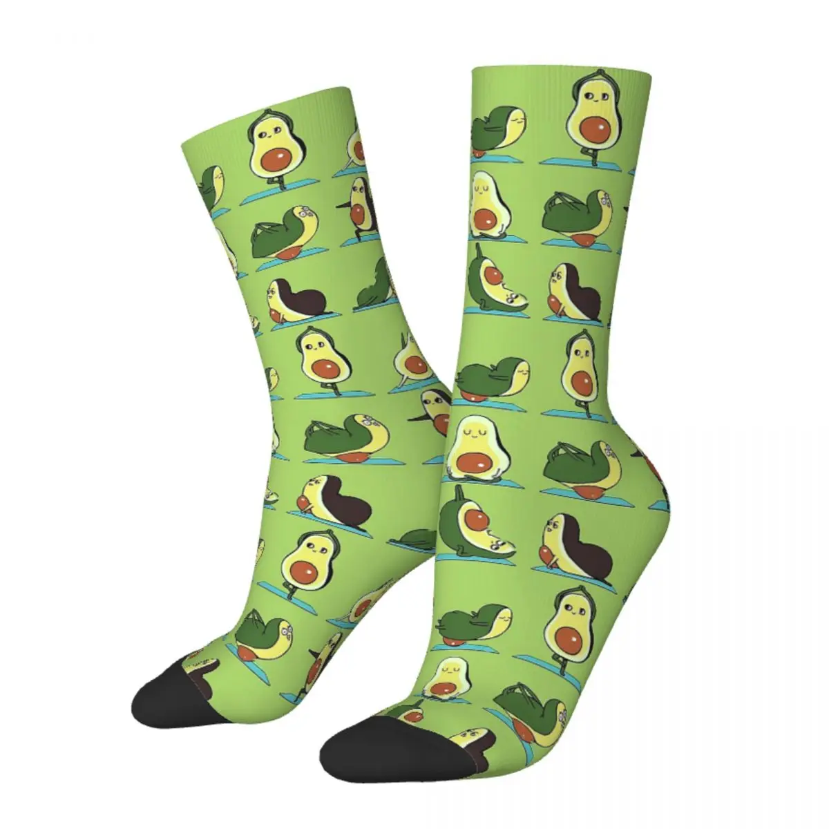 

Avocado Yoga Socks Men Women Polyester Casual Fitness Workout Socks Harajuku Spring Summer Autumn Winter Stockings Gifts