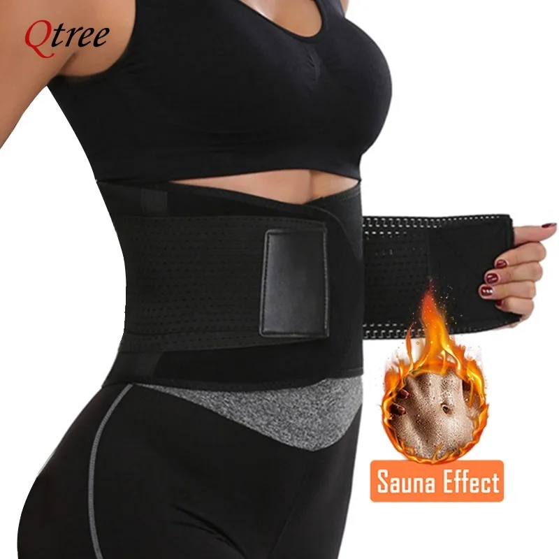 

Qtree Women Binders Shapers Body Shapewear Female Tummy Control Strap Waist Trainer Cincher Sauna Sweat Belt Sheath Slim Corset