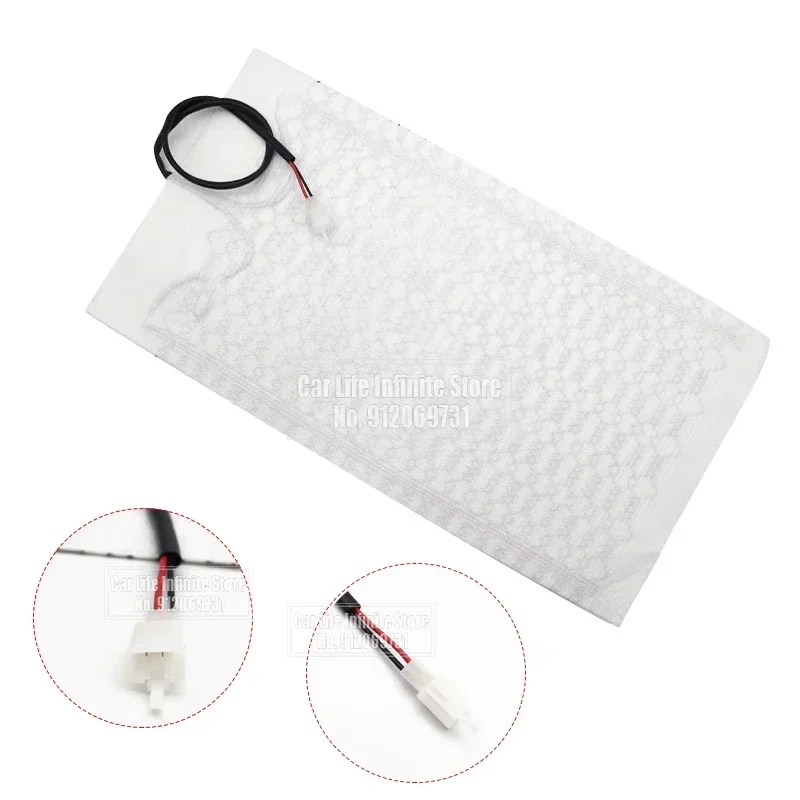 2/4x 12V Heated Seat Car Seats Cover Heat Pad Carbon Fiber Heated Auto Car Seat Heating Pad for Winter Warmer Vehicle Heater Mat