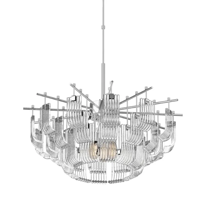 

Nordic living room lamp luxury French country glass decoration household light luxury princess bedroom crystal lamp