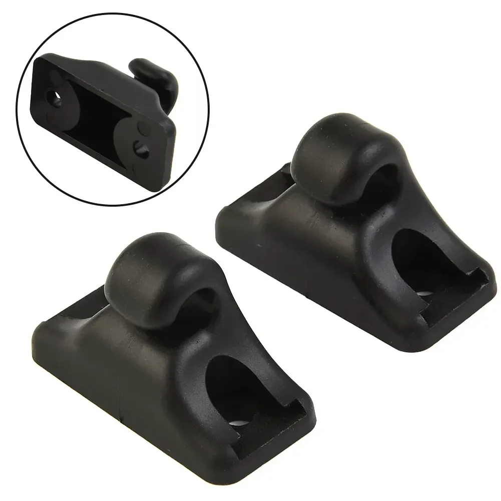 

For Porsche 924 944 968 #94473143900 SET OF2 Sun Visor Sunvisor Bracket Clips Black Car Front Left Right Sun Visor Clip