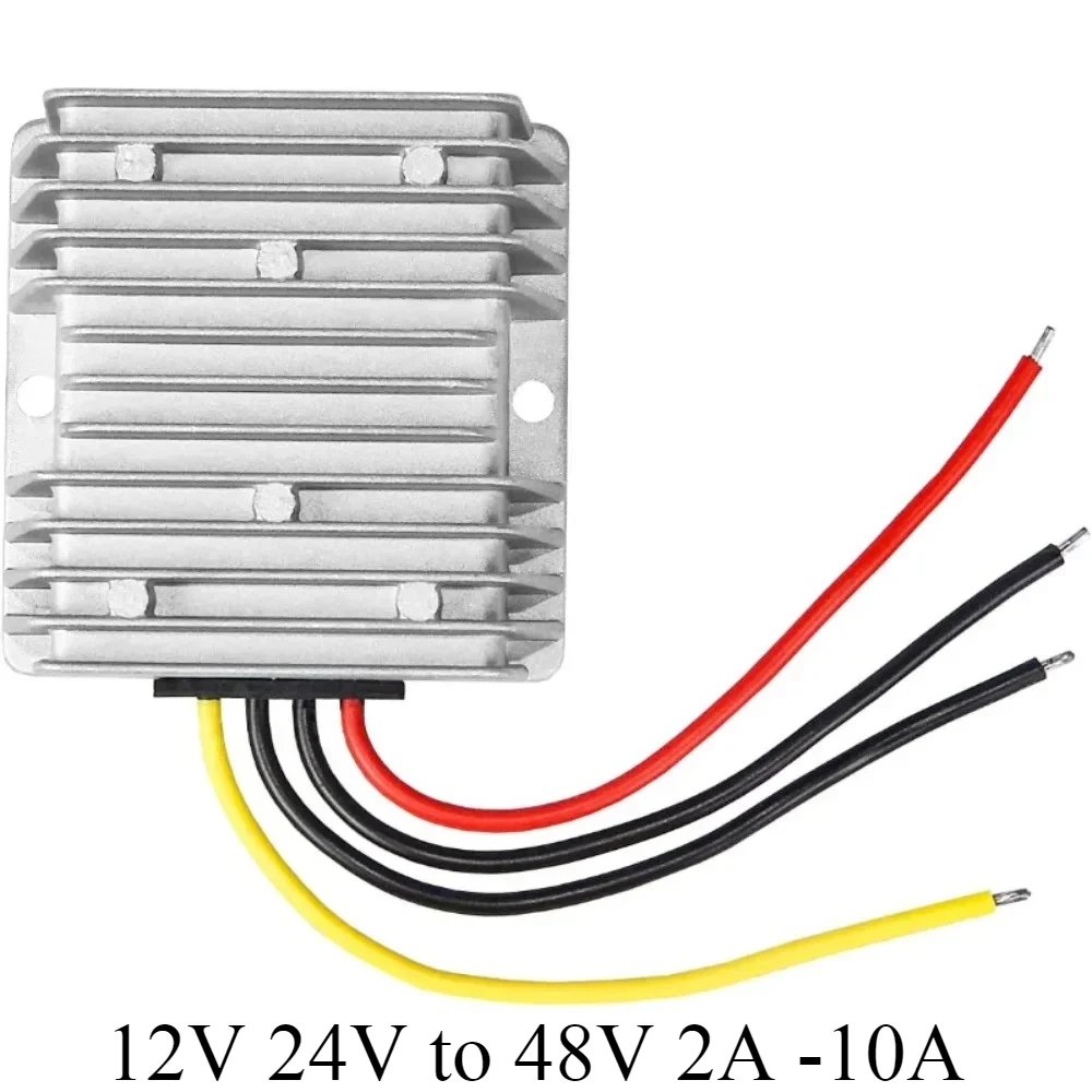 

12V 24V to 48V 2A -10A DC Step Up Converter Boost Module Transformer Booster 24 Volt to 48 Volt Vehicles Car Boat Power Supply